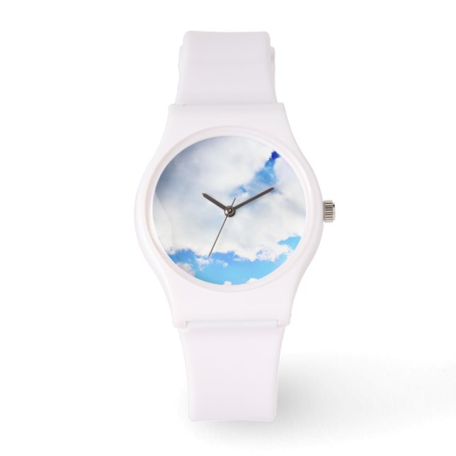 Montre Nuages blancs et ciel bleu (Recto)