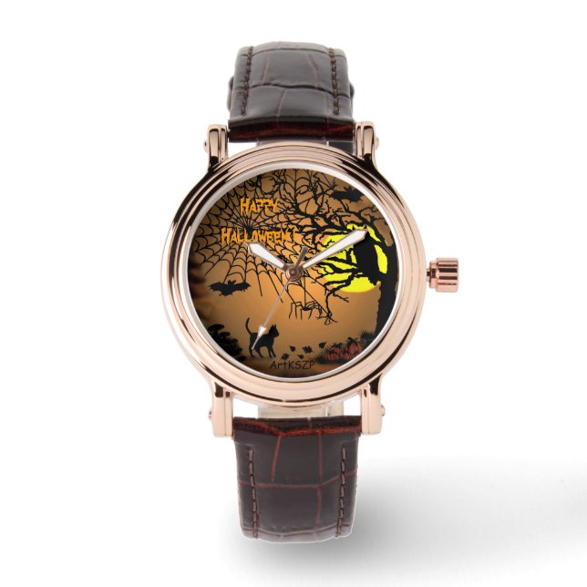 Montre Nuit d'Halloween, Joyeux Halloween ! (Recto)