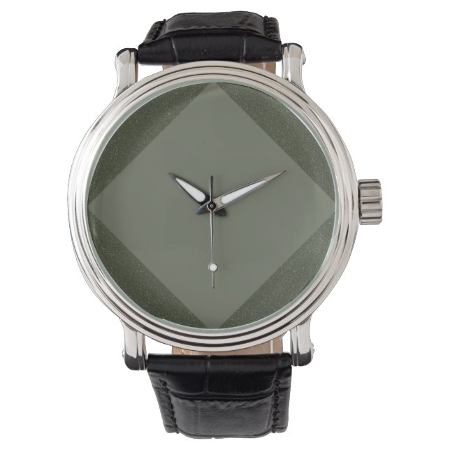 Montre numérique minimaliste Moss Green Arrow (devant)