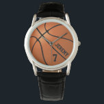 Montre Numéro d'entraîneur du joueur de basket-ball perso<br><div class="desc">Personnalisez-le avec le nom et le numéro du destinataire ou customisez-le davantage si vous souhaitez modifier la police,  la taille et la couleur du texte et déplacer le texte.</div>