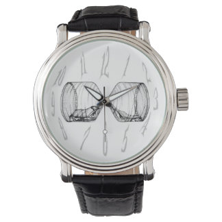 Montre Numéros de surveillance et face de vitre droite