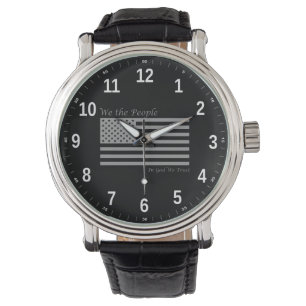 Montre Numéros noir/blanc
