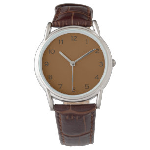 Montre Numéros noirs sur une borne Brown