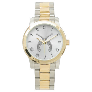 Montre Numéros romains d'argent des pistolets