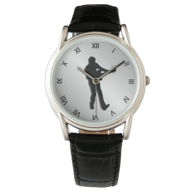 Montre Numéros romains du joueur de guitare (devant)