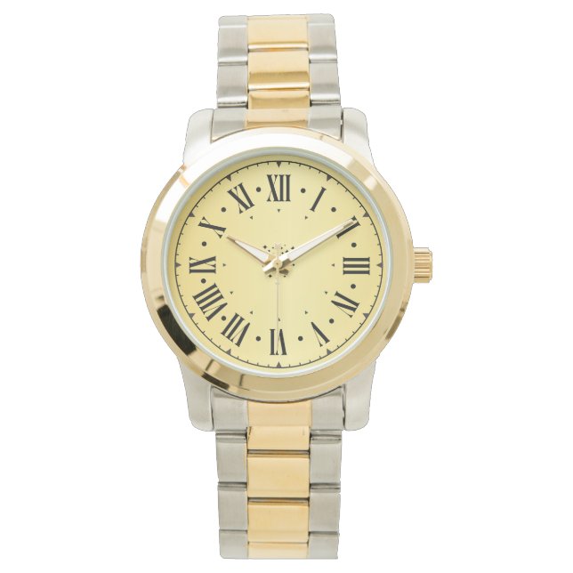 Montre  Numéros romains élégants surdimensionnés  (devant)