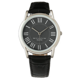 Montre Numéros romains modernes personnalisés