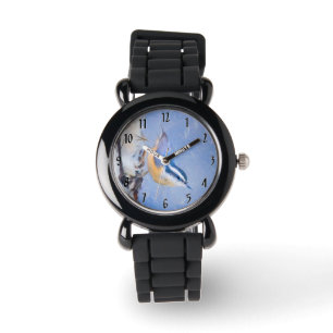 Montre Nuthatch à poitrine rouge Peinture d'art original