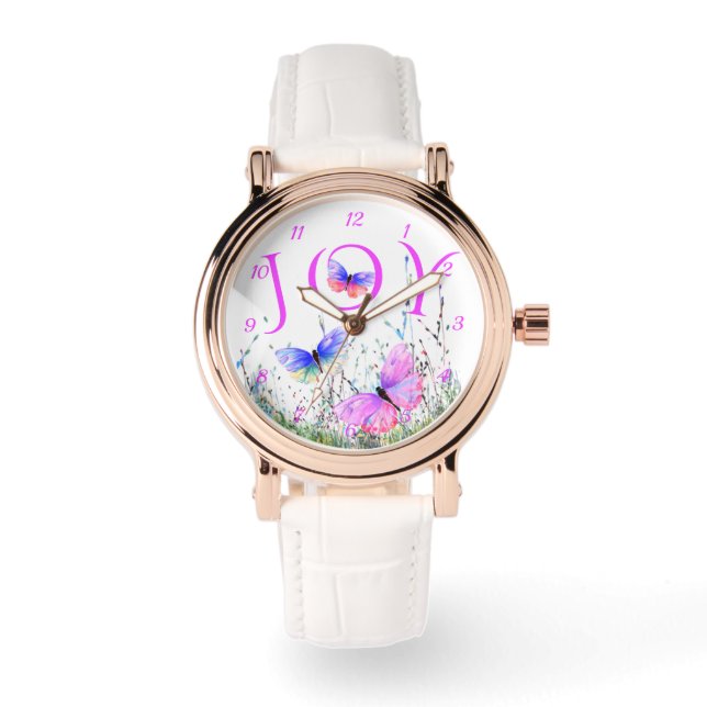 Montre Observation des papillons printaniers (Recto)