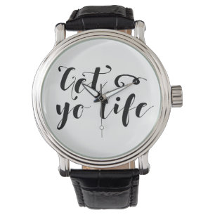 Montre Obtenez votre typographie de vie