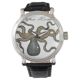 Montre Octopus Kraken Illustration Vintage