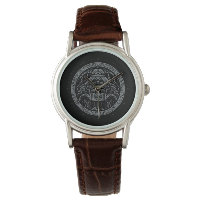 Montre Odin Hammer runes ravages Viking Mythologie Valhal (devant)