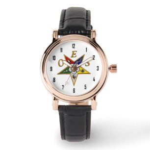 Montre OES Custom Women's Rhinestone White Enamel