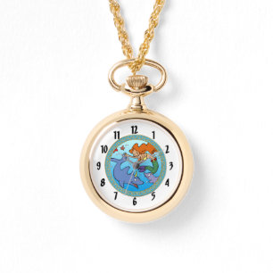 Montre OEuvre d'art de la bande dessinée Mermaid océaniqu