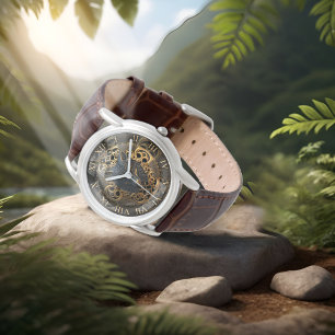 Montre OEuvre murale sauvage Loup hurlant avec Visage Déc