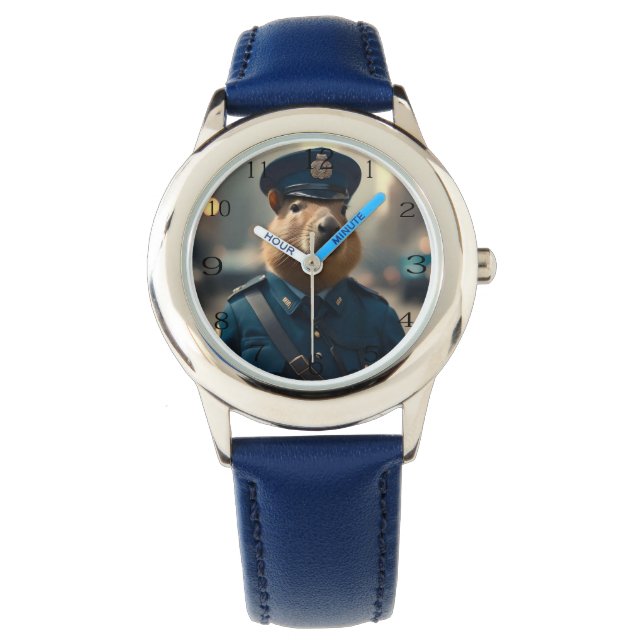 Montre Officier Capybara : Garder la paix, (devant)