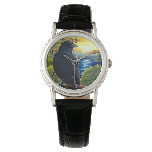 Montre Oiseau 63 corbeau corneille (devant)