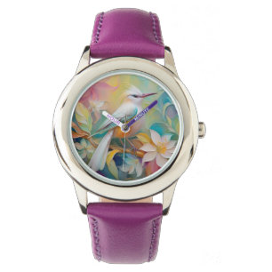 Montre Oiseau d'Imaginaire tourbé d'or