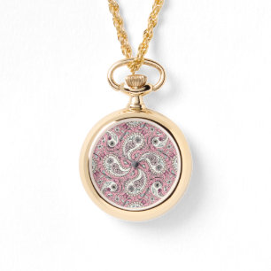 Montre Oiseaux de marguerite en rose bébé