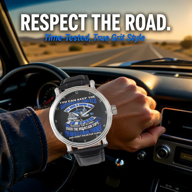 Montre Old School Trucker: No Flip-Flops! (Créateur téléchargé)