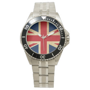 Montre Old Vintage Grunge United Kingdom Flag Union