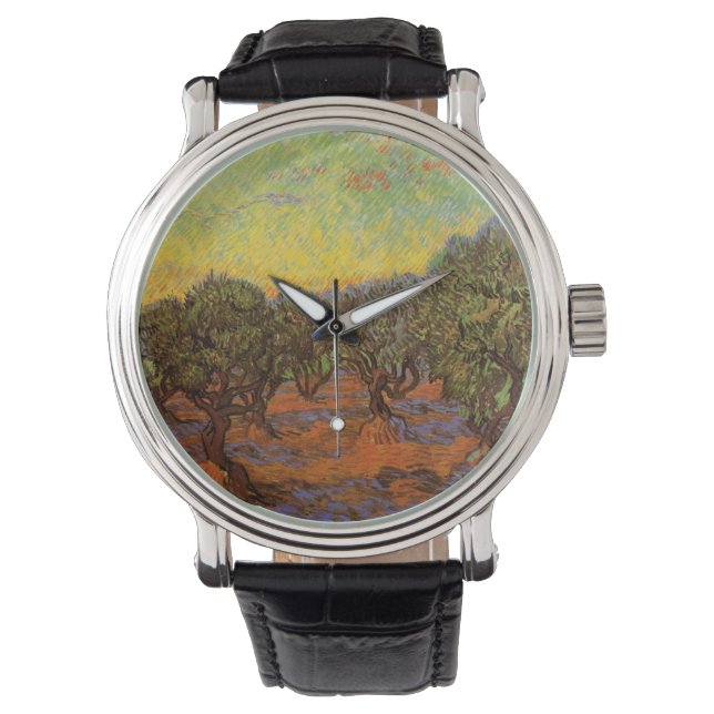Montre Olive Grove, Ciel orange par Vincent van Gogh (devant)