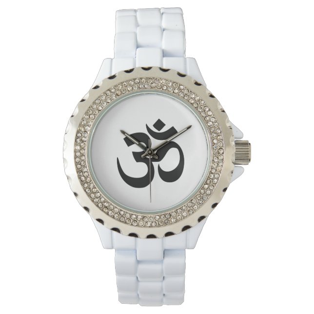 Montre Om Namah Shivaya Aum Shanti Aum Om Symbole ॐ Paix (devant)