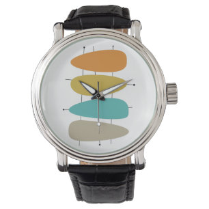 Montre Onglets de guitare colorés du milieu du siècle