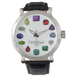Montre Opal, octobre Birthstone