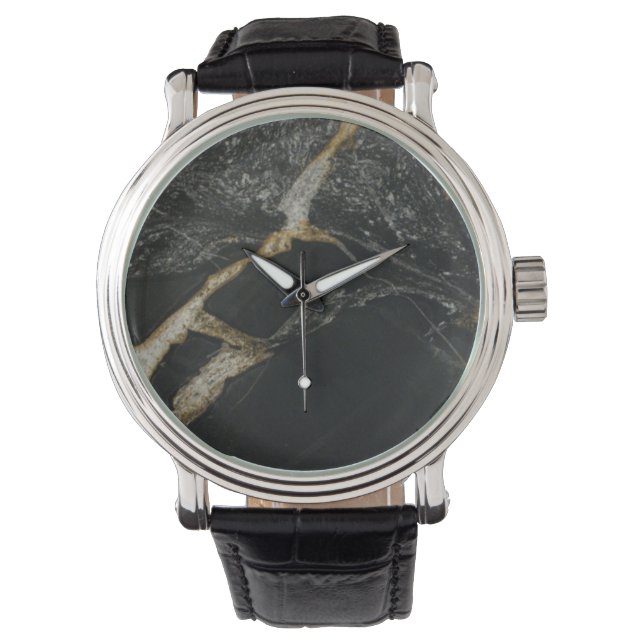 Montre "or magma" look granite WRISTWATCH (devant)
