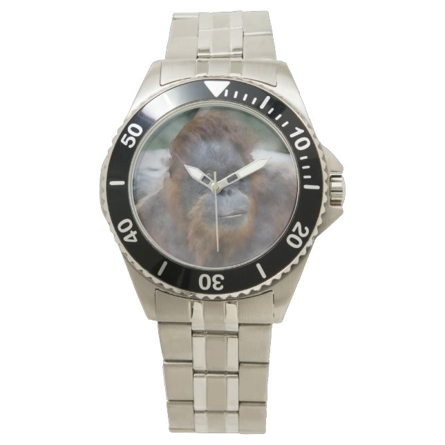 Montre Orang aquarelle (devant)