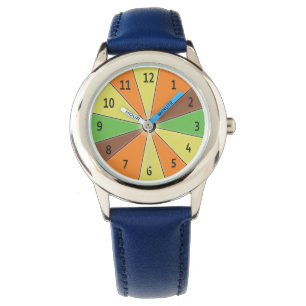 Montre Orange de la roue de couleur