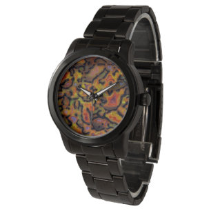 Montre Orange Petrifié Dinosaure Os
