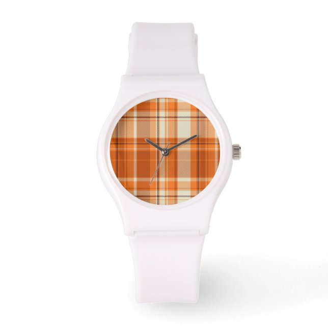 Montre Orange plaid (Recto)
