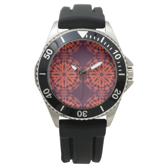 Montre Orange purple cool, unique (devant)