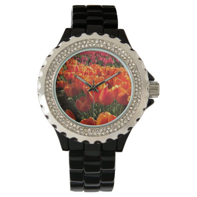 Montre Orange & Red Tulips (devant)