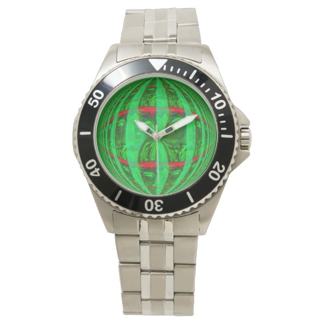 Montre Orb Green print (devant)