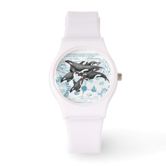 Montre Orca whales family (Recto)