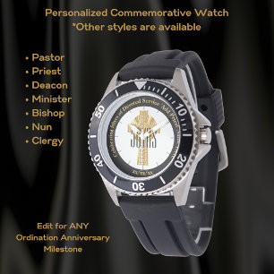 Montre Ordination Cadeau Priest Anniversaire Sporty Custo