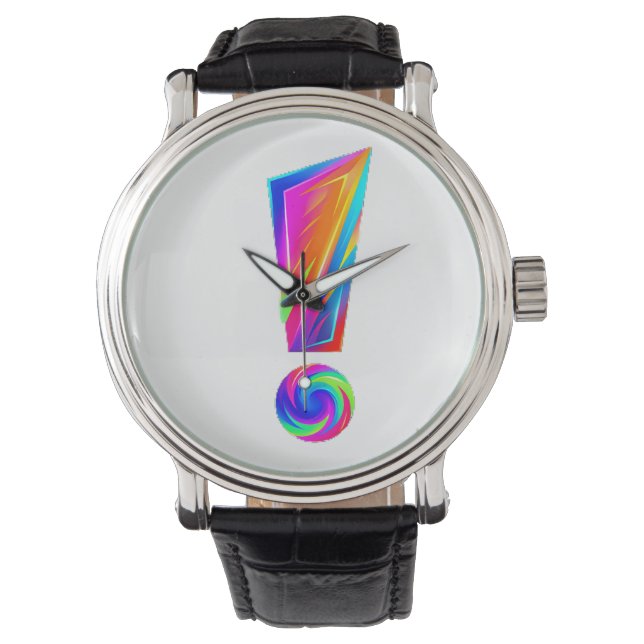 Montre Oreiller jeté double face point d'exclamation Ques (devant)