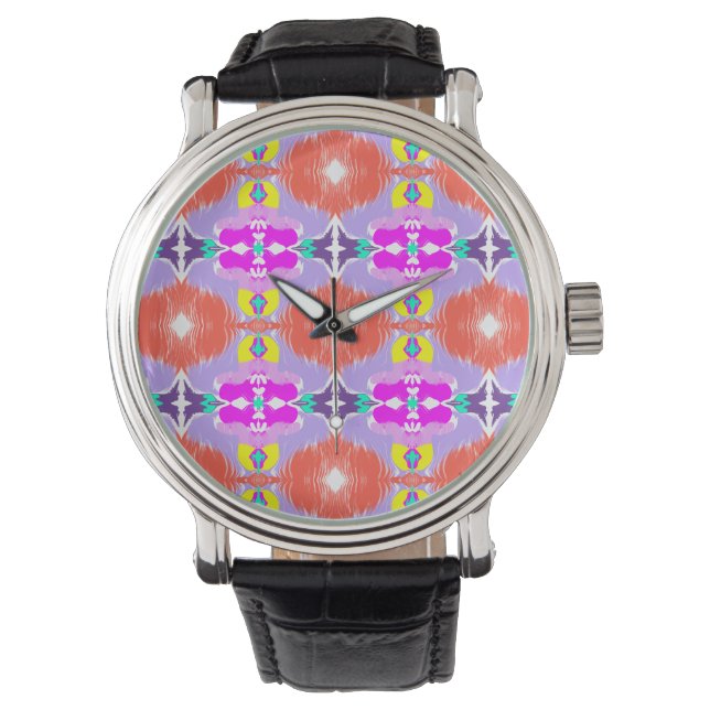 Montre Oreiller jeté kaléidoscope Solar Bloom (devant)