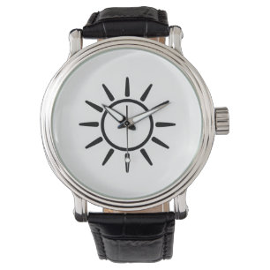 Montre Oreiller jeté symbole de soleil minimaliste
