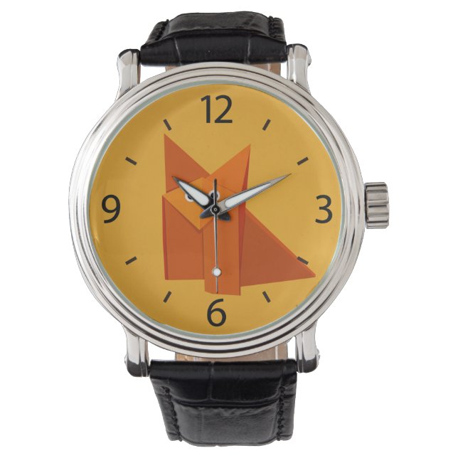 Montre Origami chou jaune Renard (devant)