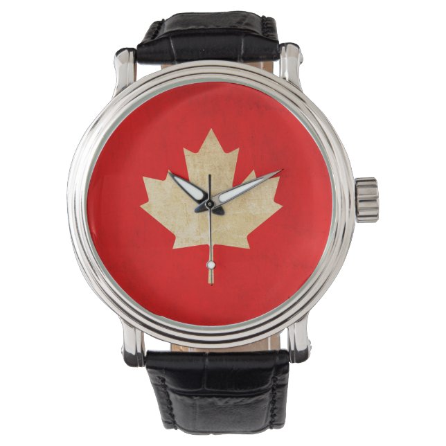 Montre Originale Vintage Patriotique canadienne (devant)