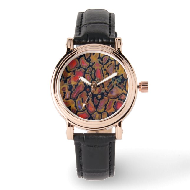 Montre Os de dinosaure à motifs (Recto)