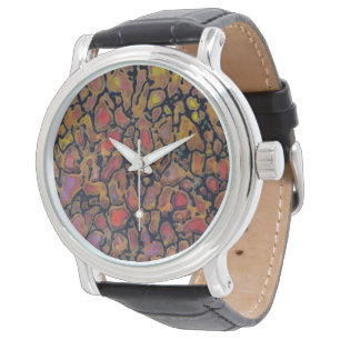 Montre Os de dinosaure à motifs