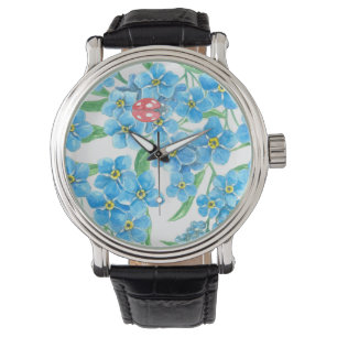 Montre Oubliez-moi un motif floral sans couture