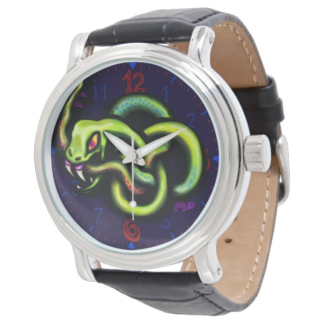 Montre Ouroboros Snake Tattoo Art eWatch (Incliné)