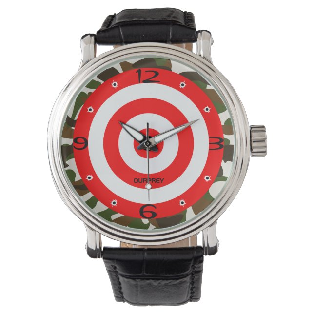 Montre Ourprey Tir Cible Puce Trous Camouflage (devant)