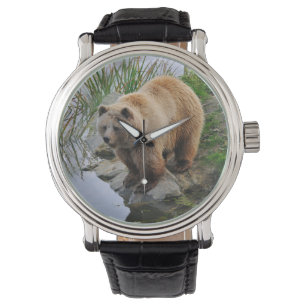 Montre Ours au bord d'un lac